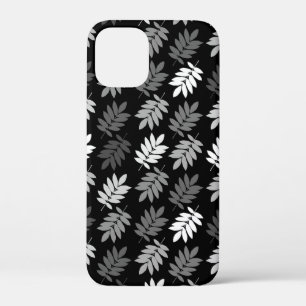 Altes Blattmuster Schwarz Weiß Grau Case-Mate iPhone Hülle