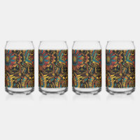 Altes blaues "Aztec Dream" 16oz Set