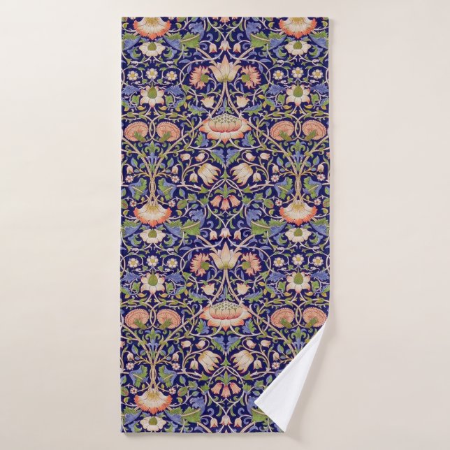 Altes Blumenmuster, William Morris Badehandtuch (Badehandtuch)