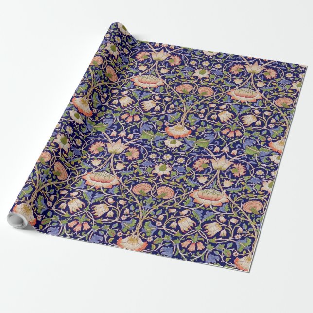 Altes Blumenmuster, William Morris Geschenkpapier (Ungerollt)