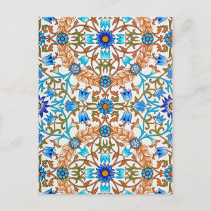 Altes Blumenmuster, William Morris Postkarte