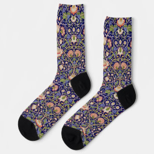 Altes Blumenmuster, William Morris Socken