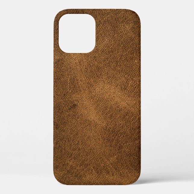 Altes braunes Leder: Texturierter Hintergrund Case-Mate iPhone Hülle (Rückseite)