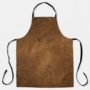 Altes braunes Leder: Texturierter Hintergrund Schürze