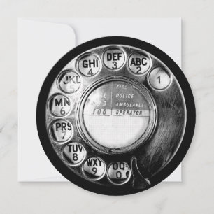 Altes britisches Telefondialdesign