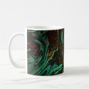 Altes Buchcover mit abstraktem antiken Muster Kaffeetasse
