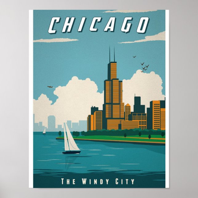 Altes Chicago Plakat (Vorne)