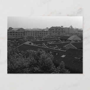 Altes China Shanghai Stadt Postkarte