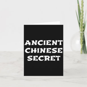 Altes chinesisches Geheimrezept Lustige Halloween- Karte