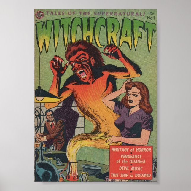 Altes Comic-Cover Poster (Vorne)