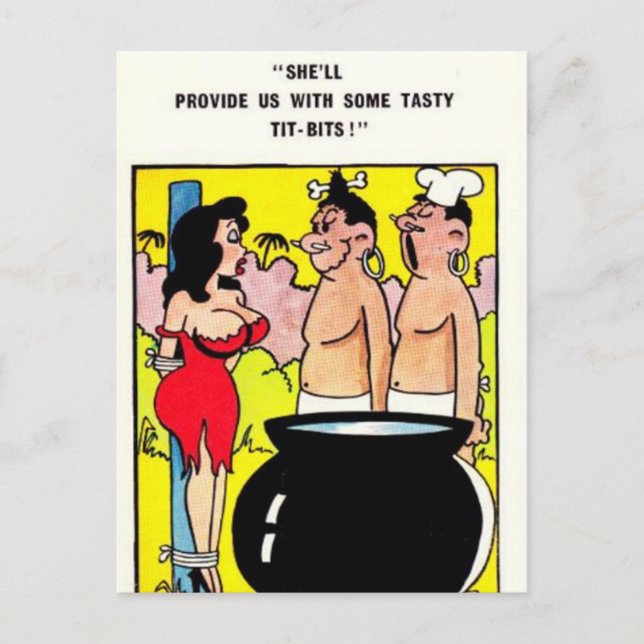 Altes Comic Postkarte (Vorderseite)