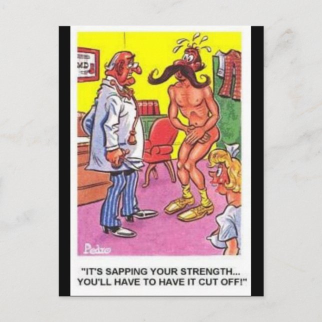 Altes Comic Postkarte - (Vorderseite)