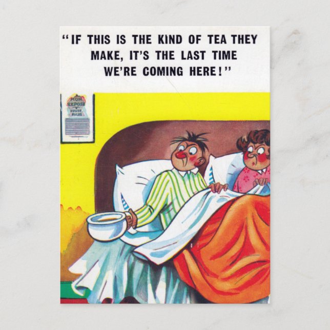 Altes Comic Postkarte (Vorderseite)