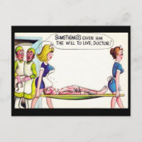 Altes Comic Postkarte