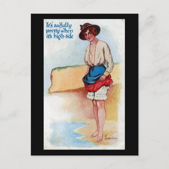 Altes Comic Postkarte - Hochzeit (Vorderseite)