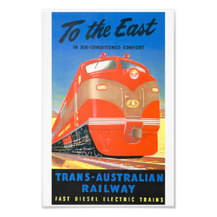 Altes Commonwealth Railways Plakat Fotodruck