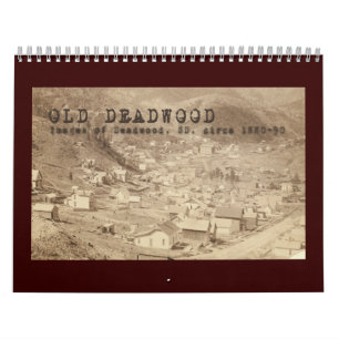 Altes Deadwood 12-Monatskalender Kalender