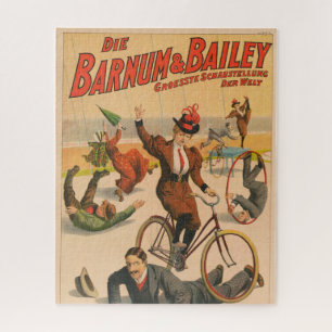 Altes deutsches Zirkusplakat mit Darstellern, 1900