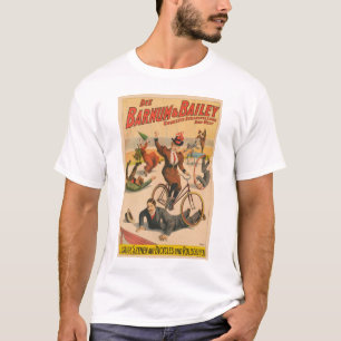 Altes deutsches Zirkusplakat mit Darstellern, 1900 T-Shirt