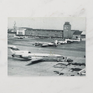Altes Deutschland, Flughafen München 1950er Jahre Postkarte