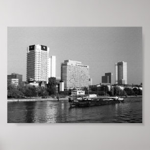 Altes Deutschland Frankfurt Main Fluss Poster