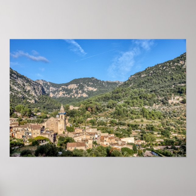 Altes Dorf Valldemossa - Mallorca, Spanien Poster (Vorne)