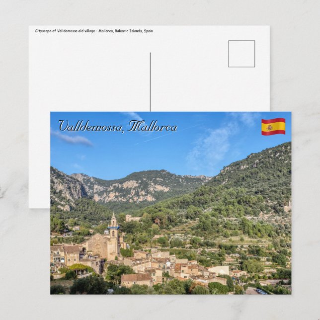 Altes Dorf Valldemossa - Mallorca, Spanien Postkarte (Vorne/Hinten)