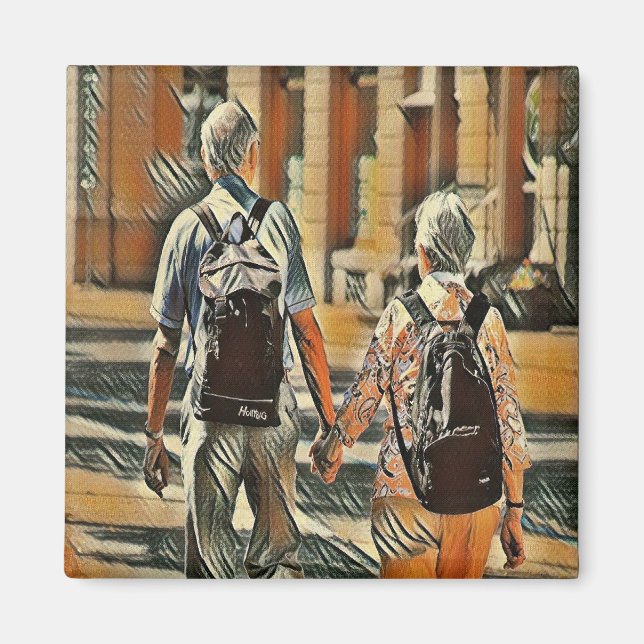 Altes Ehepaar Magnet (Vorne)