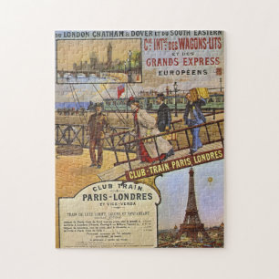 Altes Eisenbahnplakat-Rätsel