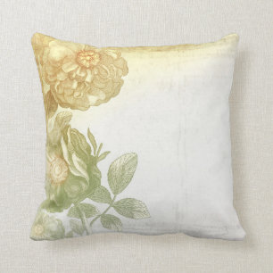 altes elegantes der Vintagen Blumen Kissen