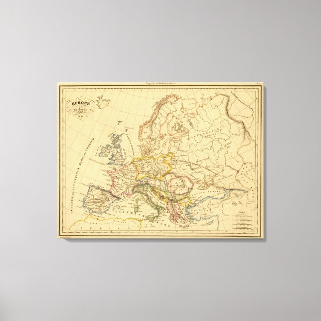 Altes Europa Leinwanddruck (Vorderseite)