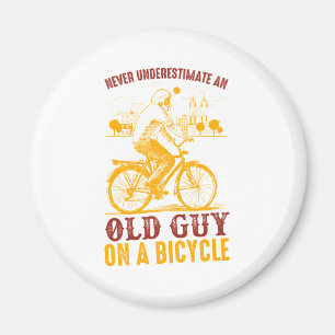 Altes Fahrerdesign   Fahrrad   nie unterschätzen Magnet