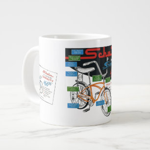 Altes Fahrrad Anzeige Jumbo-Tasse