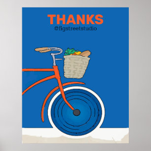 Altes Fahrrad, Hinzufügen oder Bearbeiten von Text Poster