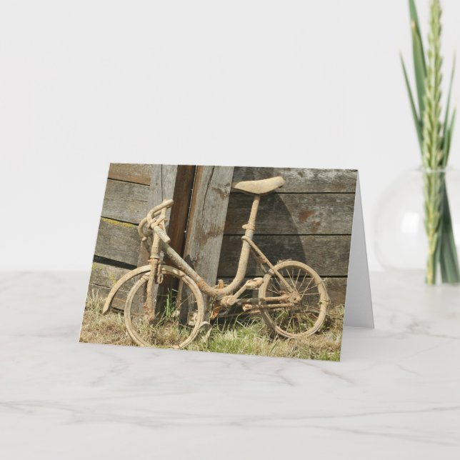 altes Fahrrad Karte (Vorderseite)