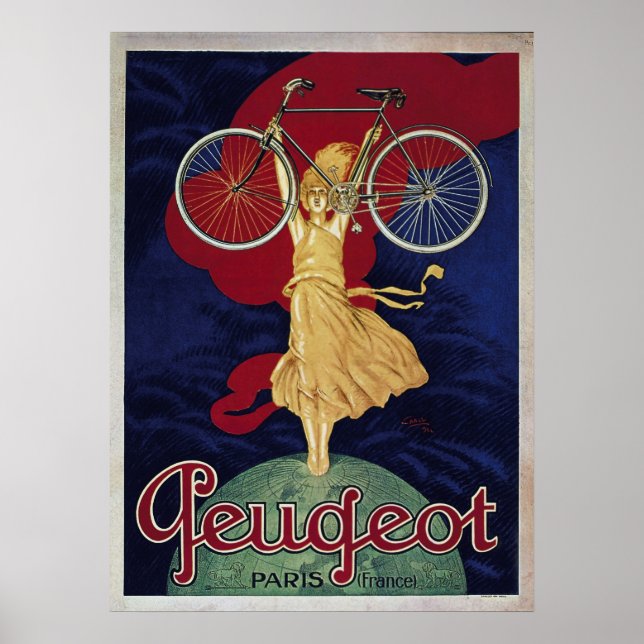 Altes Fahrradposter Poster (Vorne)