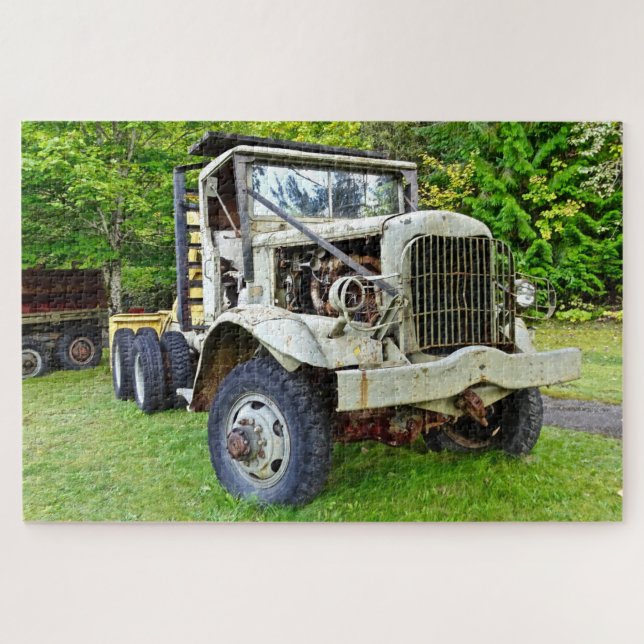altes Farmtruck-Puzzle (Horizontal)