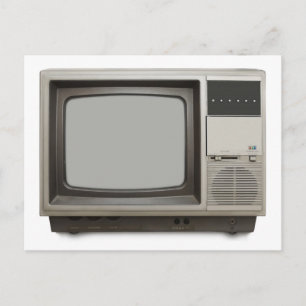 altes Fernsehgerät Postkarte