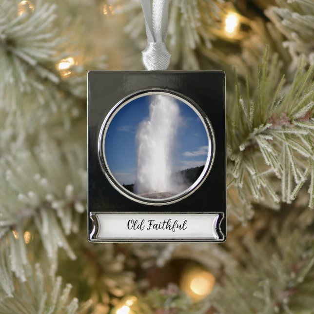 Altes Feuriges Bannerdekor Banner-Ornament Silber (Baum)