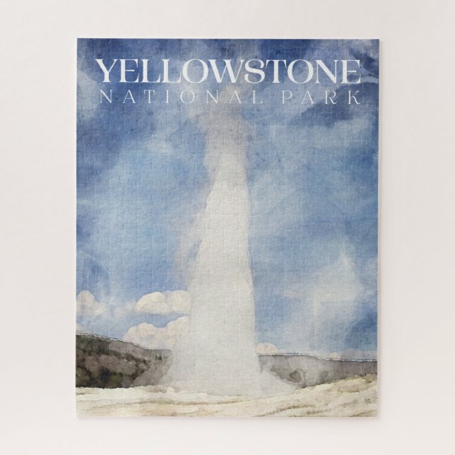 Altes Feurpuzzle, Yellowstone-Puzzle (Vertikal)