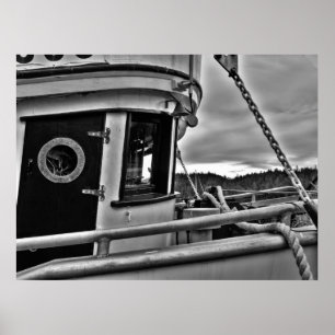 Altes Fischerboot Forecabin - Kunstdrucke Poster