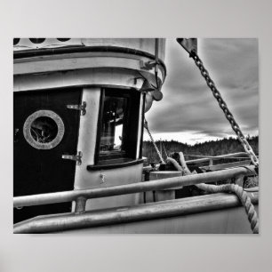 Altes Fischerboot Forecabin - Kunstdrucke Poster