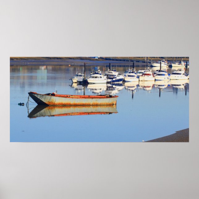 altes Fischerboot Poster (Vorne)