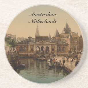 Altes Fishmarket und Börse, Amsterdam, die Getränkeuntersetzer