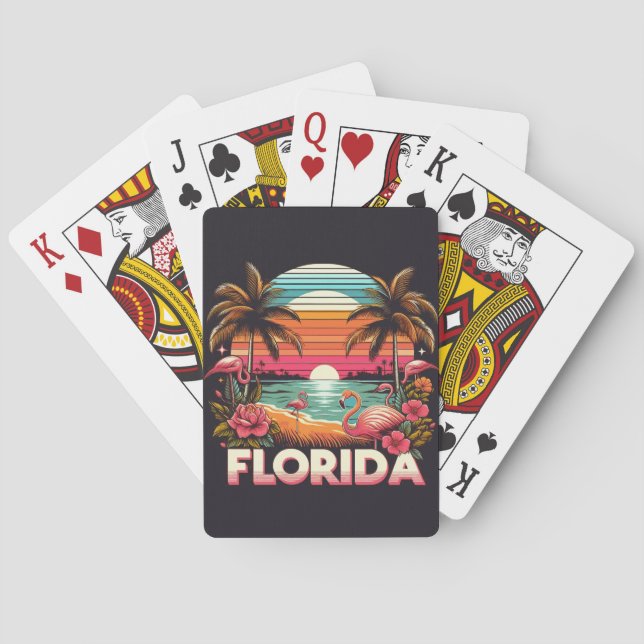 Altes Florida Spielkarten (Rückseite)