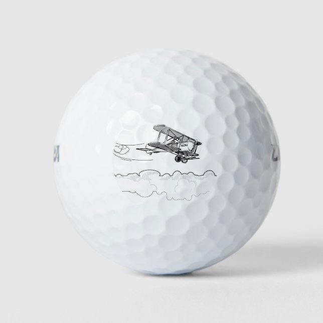 Altes Flugzeug Golfball (Vorderseite)