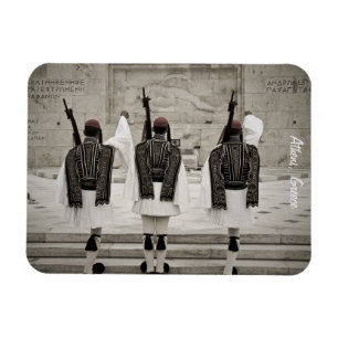Altes Foto der Ehrenwache, Athen, Griechenland Magnet