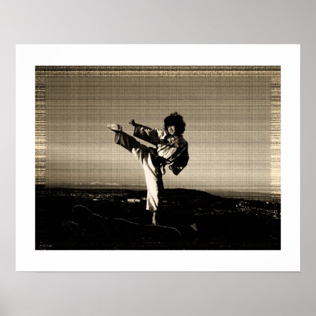 'Altes Foto' Taekwondo-Plakat Poster (Vorne)