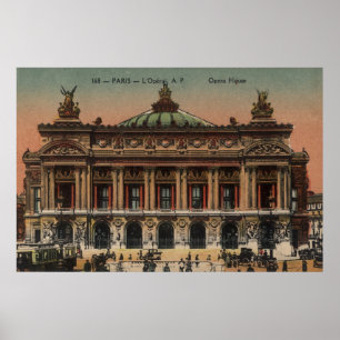 Altes französisches Plakat - Opernhaus Paris Frank