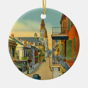 Altes französisches Viertel New Orleans Keramikornament